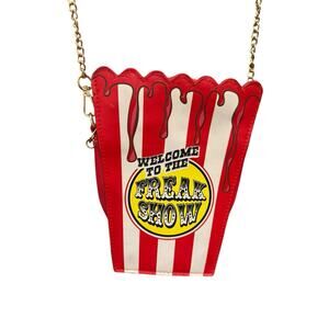 Spirit Halloween Crossbody Bag Purse Freakshow Popcorn Killer Clown Scary